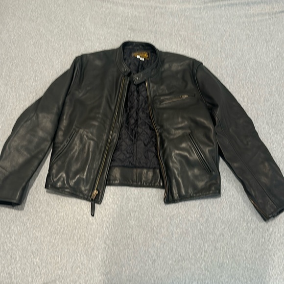 Johnson Leather - Black Leather Jacket - Picture 1 of 3